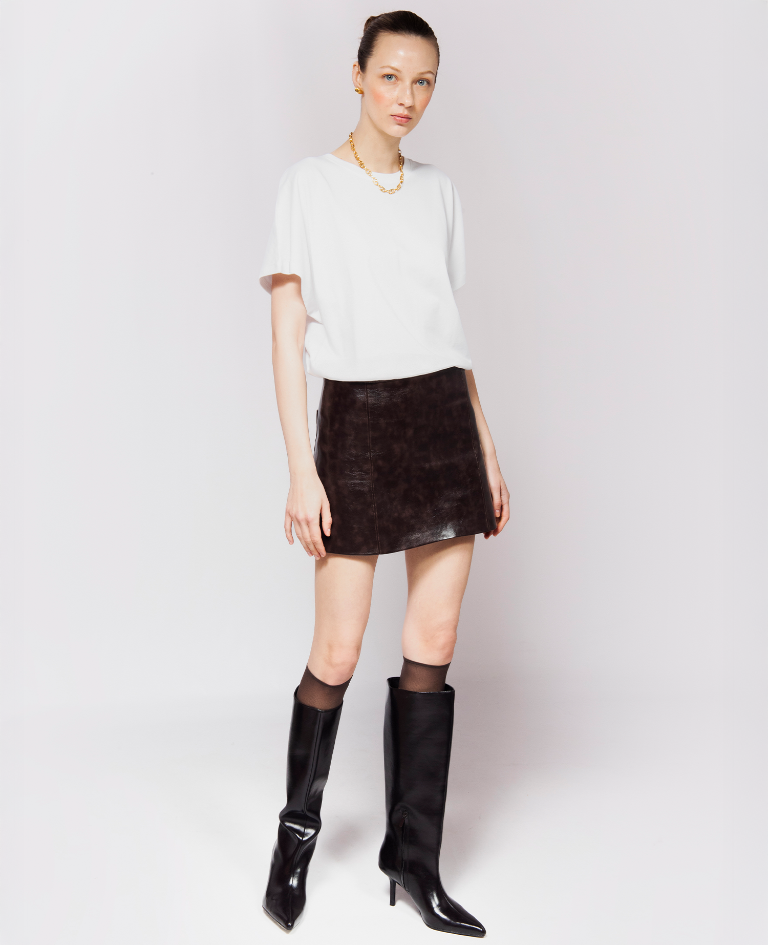 READY TO SHIP Amaranta Bitter Chocolat Skirt