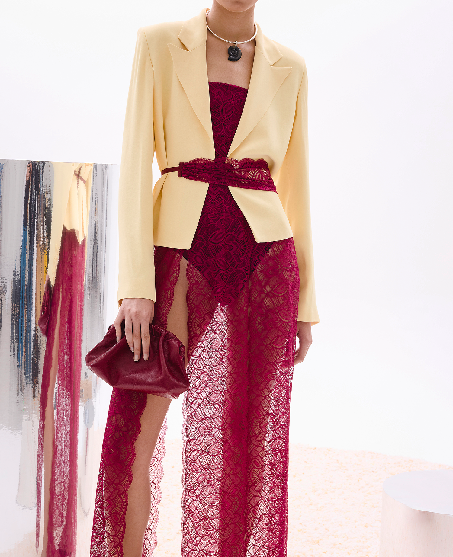 Poleo Skirt - Burgundy