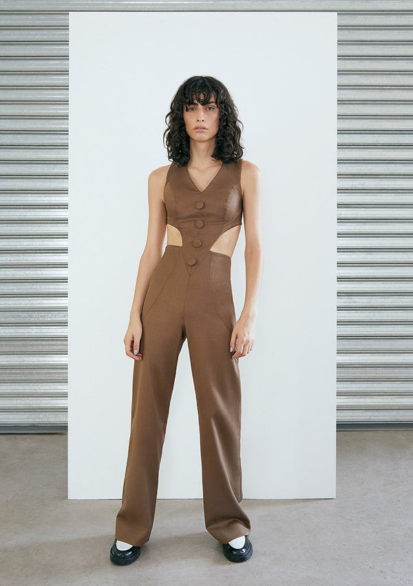 Sieguel Jumpsuit Cocoa Brown