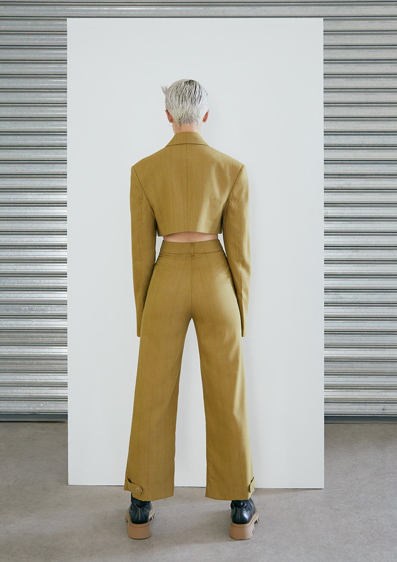 Millo Trouser Mustard tartán