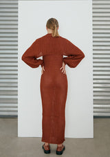 Shapiro Knited Dress Terracotta