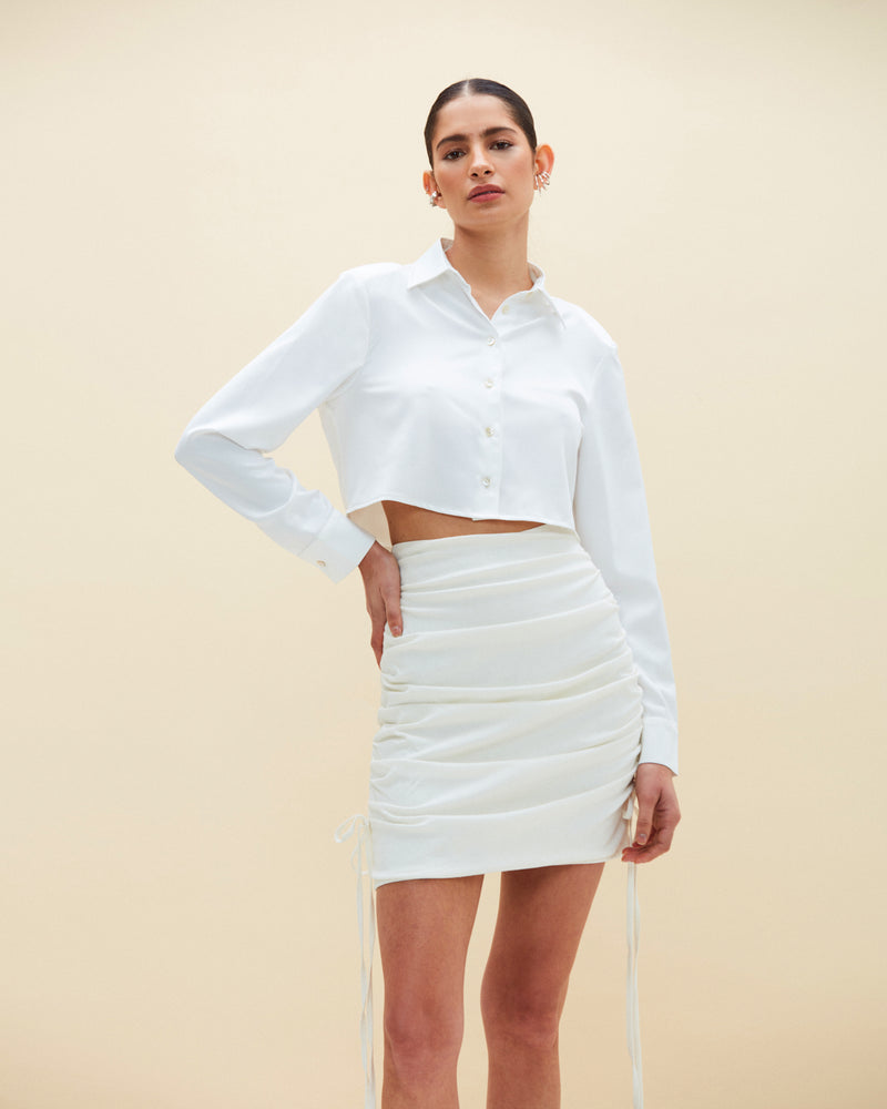 Oddin White Skirt