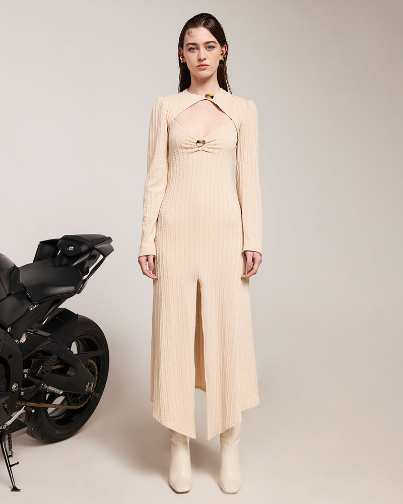 PRE ORDER Dress Temu Beige