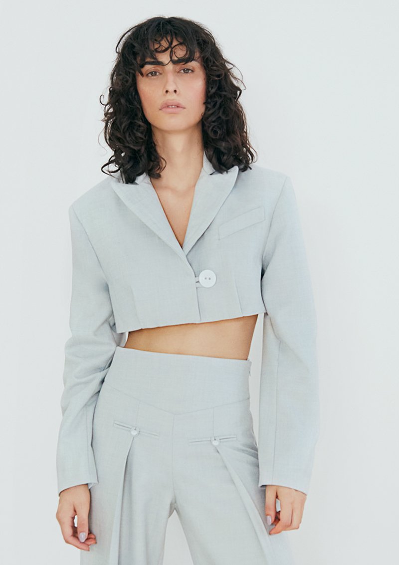 EARLY BIRD Luciano Crop - Blazer Jacket Light Mint