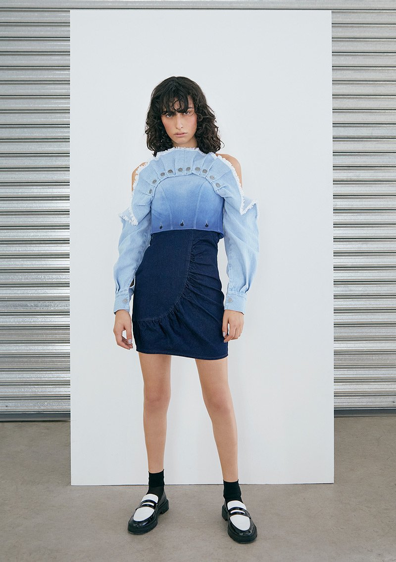 EARLY BIRD Nicolo Dress Denim Degrade