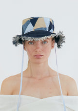 EARLY BIRD Crowy Accessory Patchwork denim mix camel, truffle y black