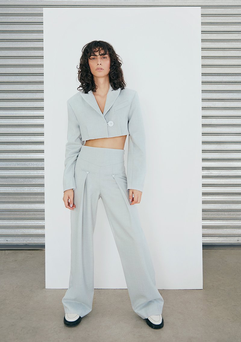 EARLY BIRD Luciano Crop - Blazer Jacket Light Mint