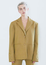 EARLY BIRD Caesar Blazer Jacket Mustard Tartán