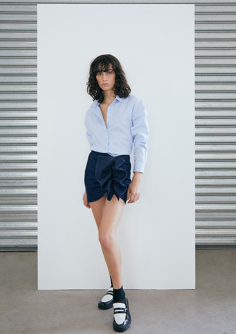 EARLY BIRD Vito Skirt Dark Denim