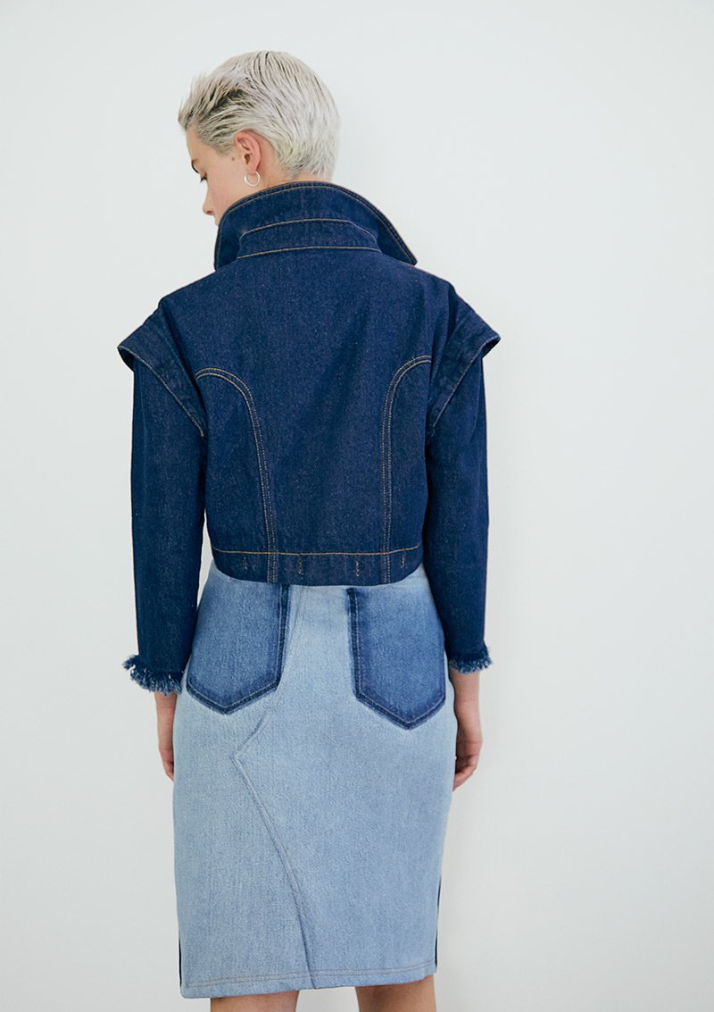 Petit Joe Jacket Dark Blue Denim