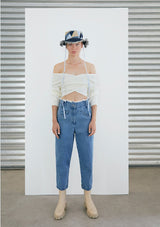 EARLY BIRD Frank Knited Top Powder White