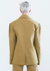 EARLY BIRD Caesar Blazer Jacket Mustard Tartán