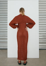 EARLY BIRD Shapiro Knited Dress Terracotta