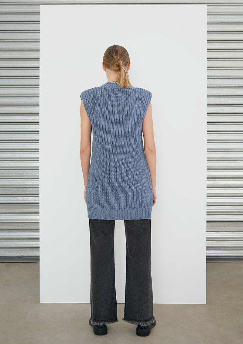 EARLY BIRD Joseph Cardigan Stone Blue