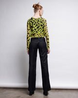 Top Loire Black & Yellow Print
