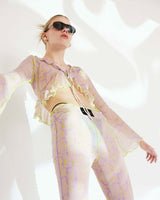 Pants Urubamba Lime & Lilac Print