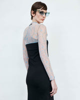 PRE-ORDER Top Yangtzi Light Blue & Light Green Print