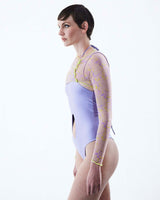 PRE-ORDER Top Yangtzi Lime & Lilac Print