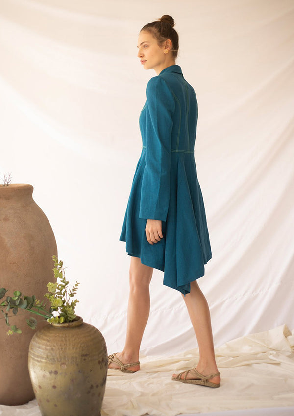 DEEP Blazer-Dress - Turquoise