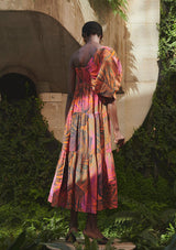 VENUS Dress - Tangerine Palm